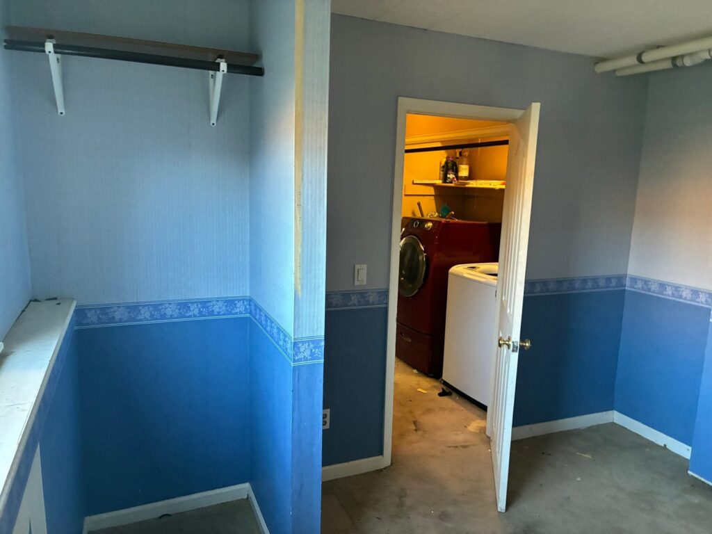 Before presale repair, Parker basement room