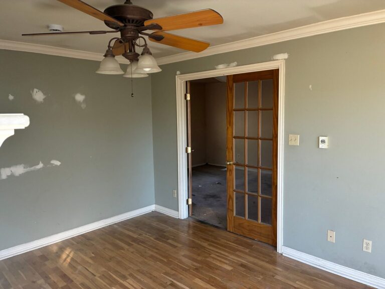 Before presale repair, Parker sitting room